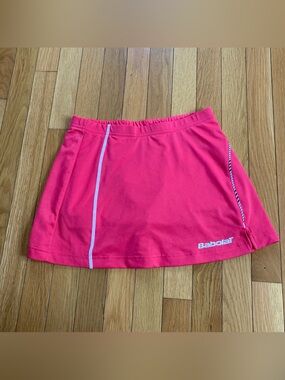 Babolat Womens Small Tennis Skort Skirt Pink Built-In Shorts Athletic Mesh Side